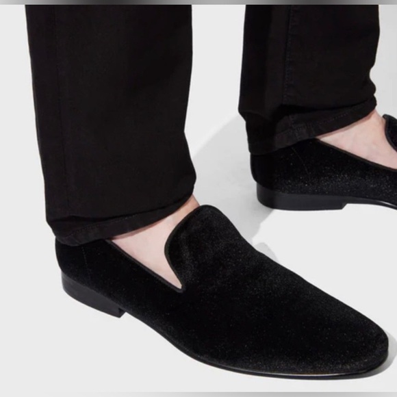 Steve Madden Black Velvet Mens Slip On size 13 Loafer - Picture 3 of 9